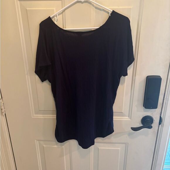 J. Crew Navy and Black Short Sleeve Top - Picture 5 of 5